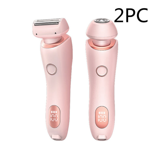 2 In 1 Hair Removal Epilator USB Rechargeable Trimmer For Women